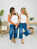 Lovervet Right on Cue Wide Leg Utility Jeans