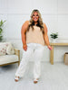 Judy Blue Something To See Side Slit Bootcut Jeans in White