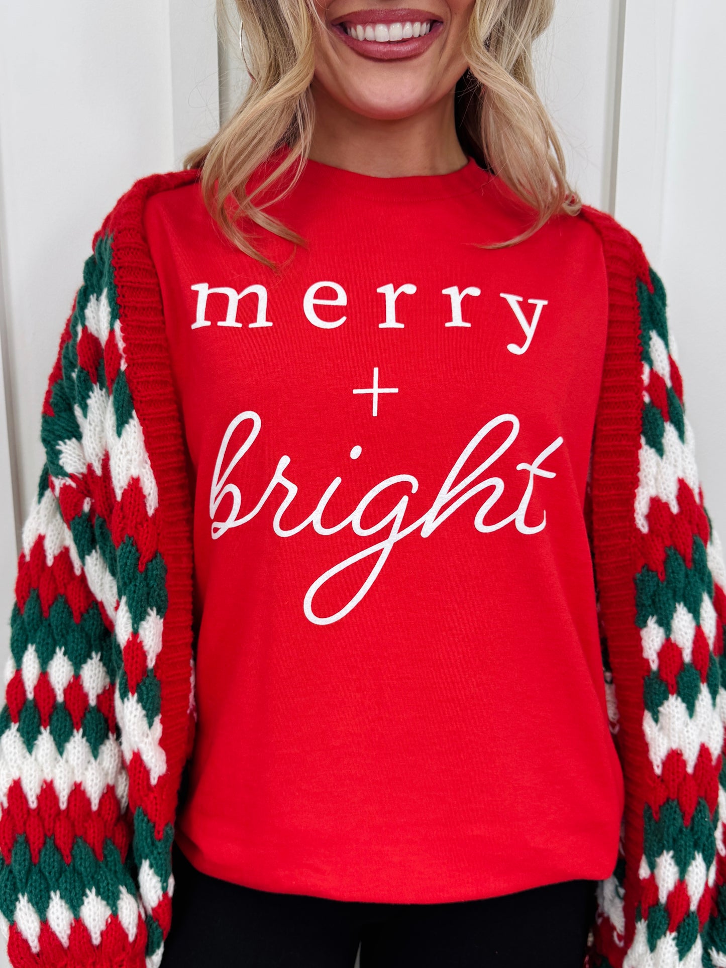 Merry + Bright Graphic Tee-Multiple Colors!