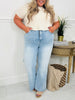 Made You Look Tummy Control Flare Vintage Wash Jeans