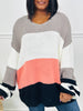 Bold Moves Only Pullover in Grey/Blush/Black