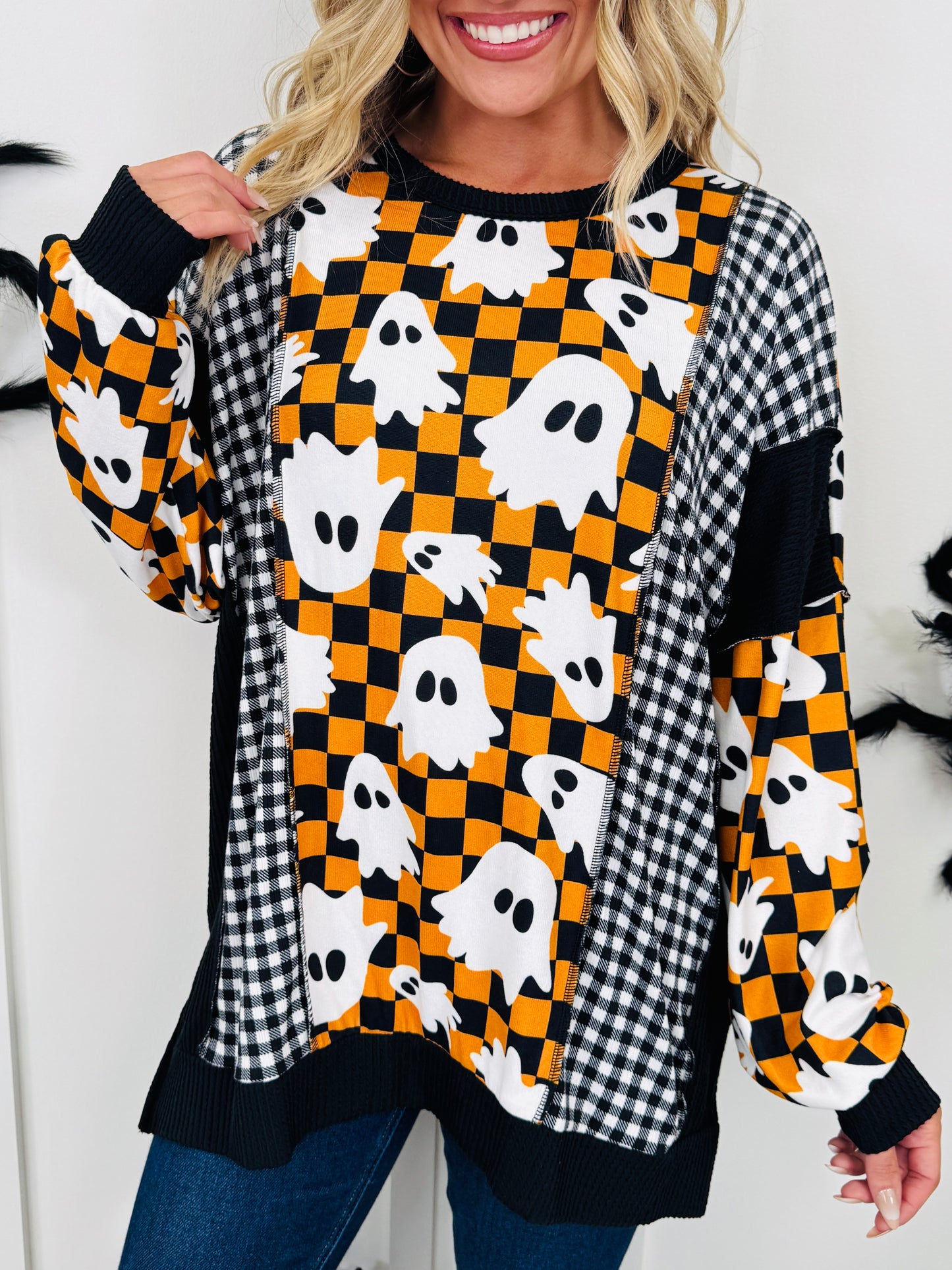 All Things Spooky Top In Ghost Print