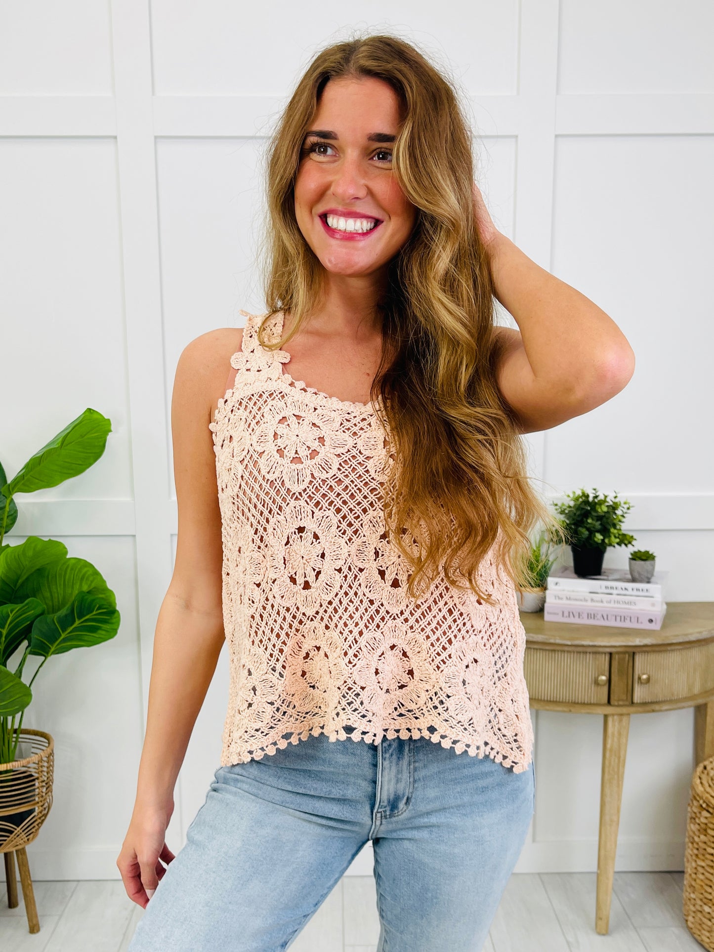 Soft Petal Crochet Top