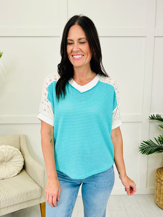 Sunny Daydream Top in Turquoise