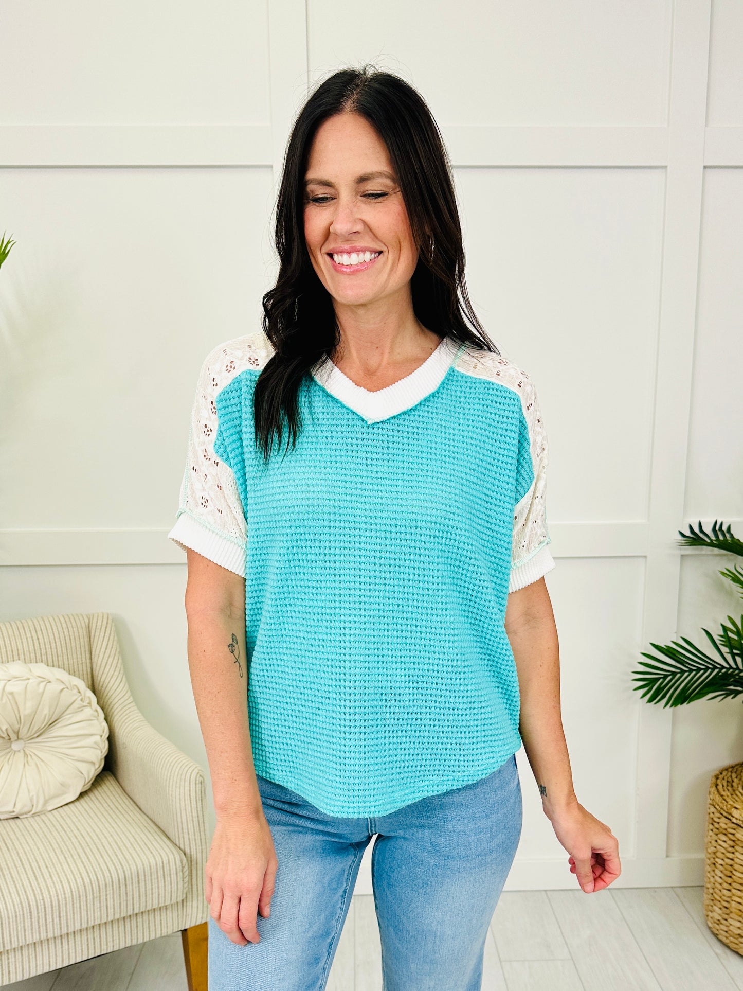 Sunny Daydream Top in Turquoise