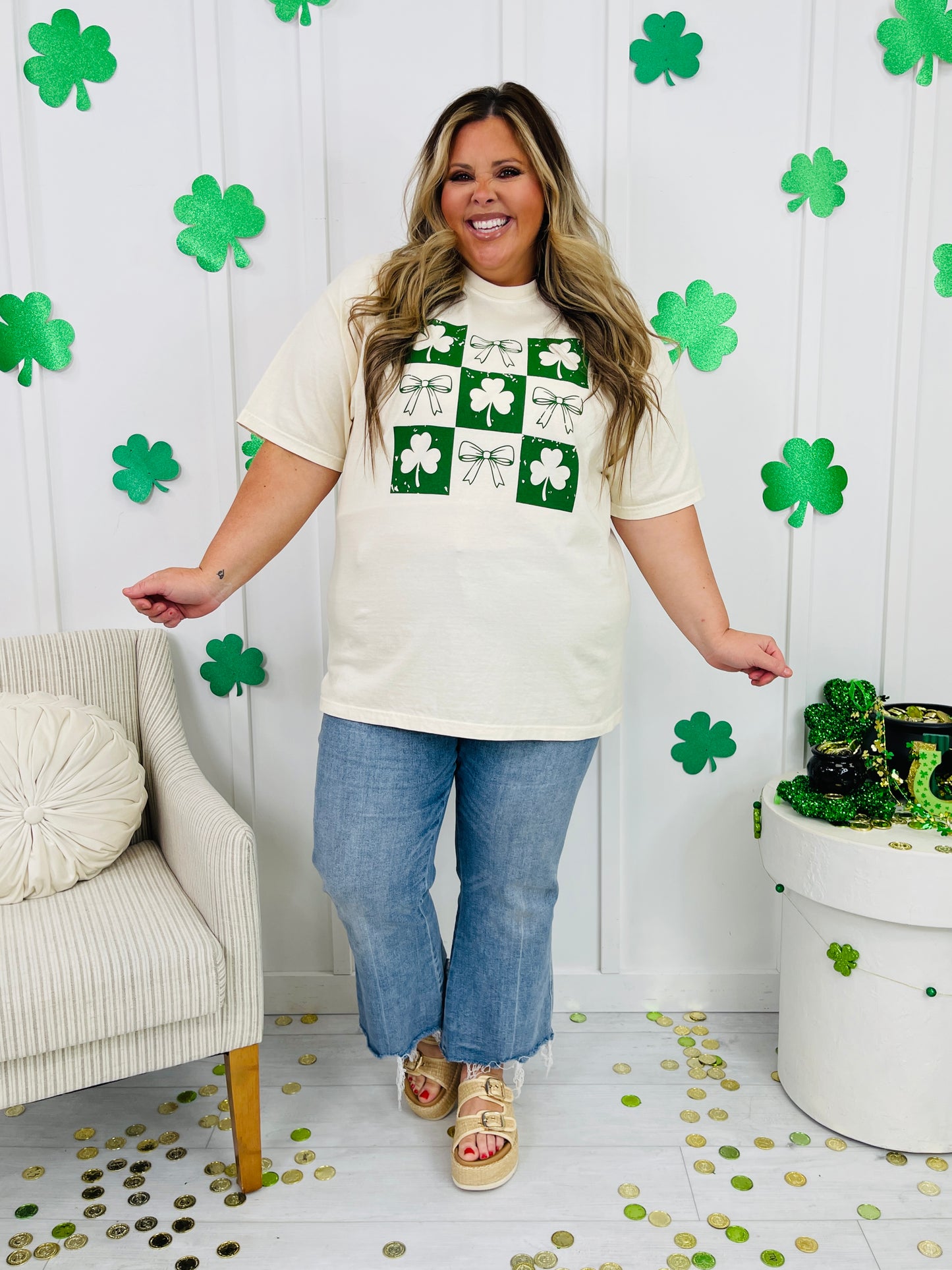 Bows and Clovers Graphic Tee