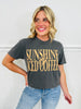 Sunshine & Iced Coffee Graphic Tee- Multiple Colors!