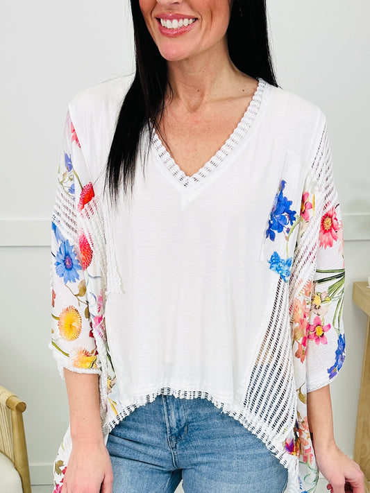 Meadow Magic Top In Off White