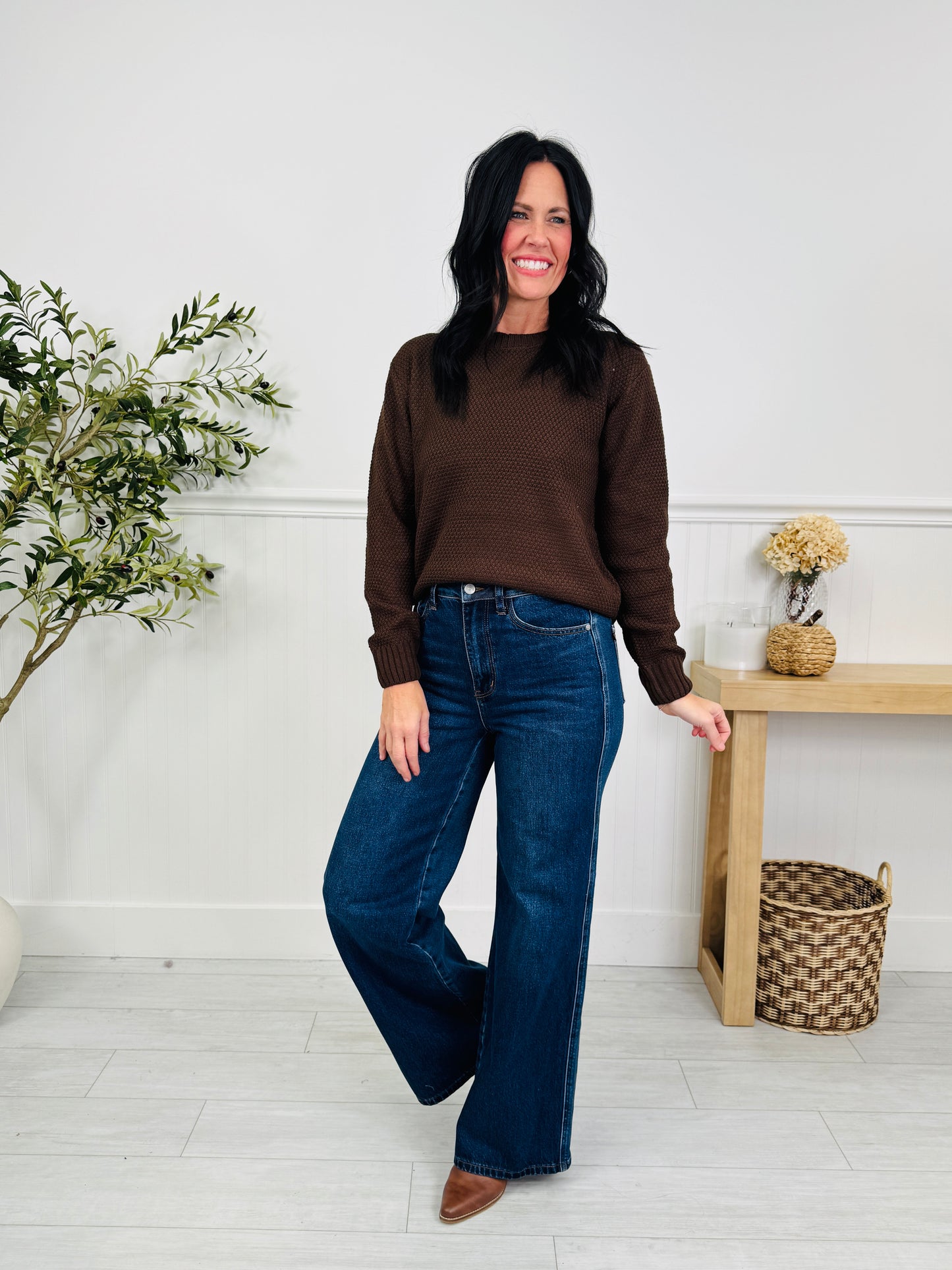 Judy Blue In Your Favor Retro Wide Leg Jeans In Regular And Petite