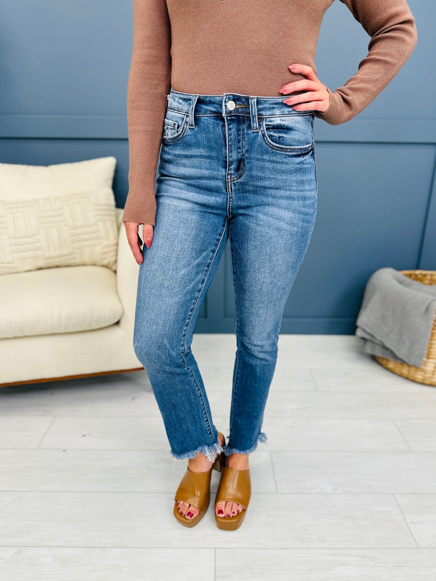 MOCO Exclusive Come Out On Top Cropped Bootcut Jeans in Reg/Curvy