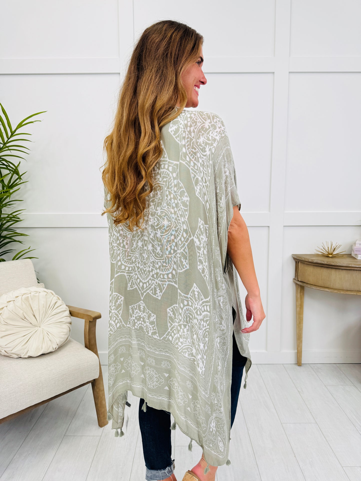 Endless Summer Kimono In Olive