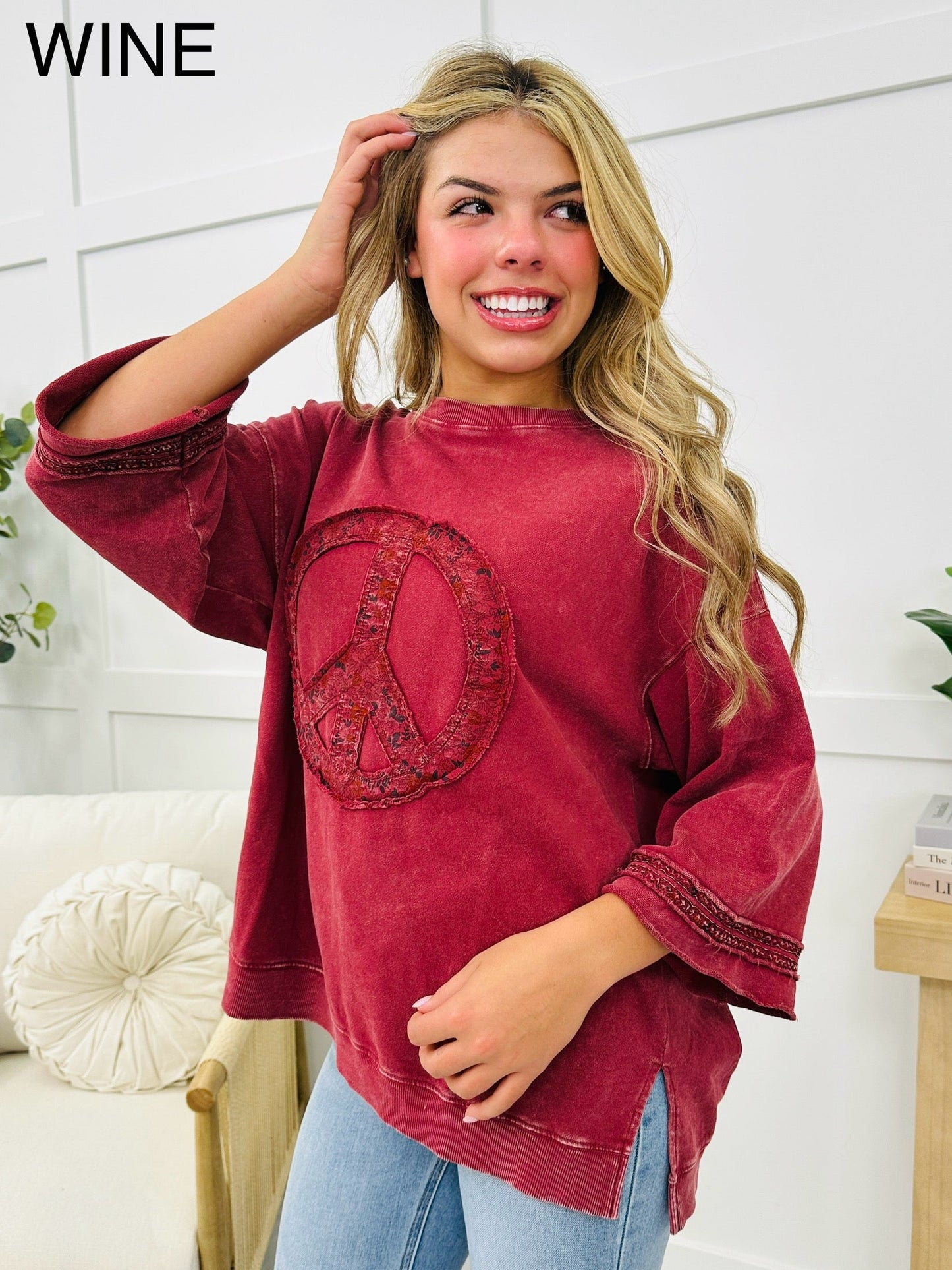 Peace Begins With A Smile Pullover- Multiple Colors!