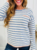 Seaside Stroll Sweater In Denim