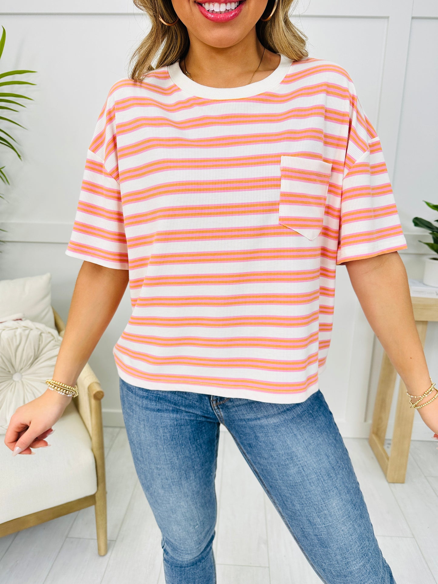 Striped In Style Top