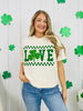 Love With A Clover Graphic Tee