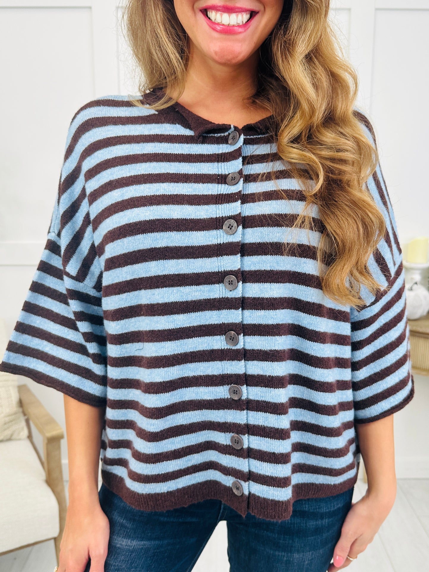Softly Spoken Top In Dark Brown