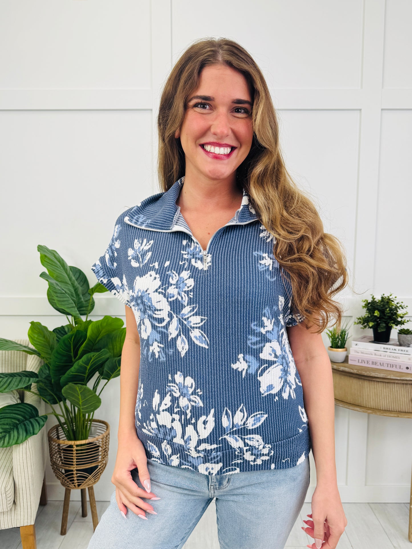 Blue Tide Blooms Top