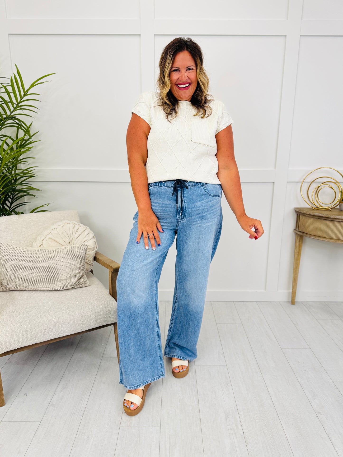 Judy Blue Grab and Go Elastic Waistband Jeans