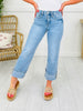 New Love Tummy Control Slim Wide Leg Jeans
