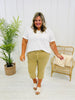 Judy Blue The Works Khaki Capris in Reg/Curvy