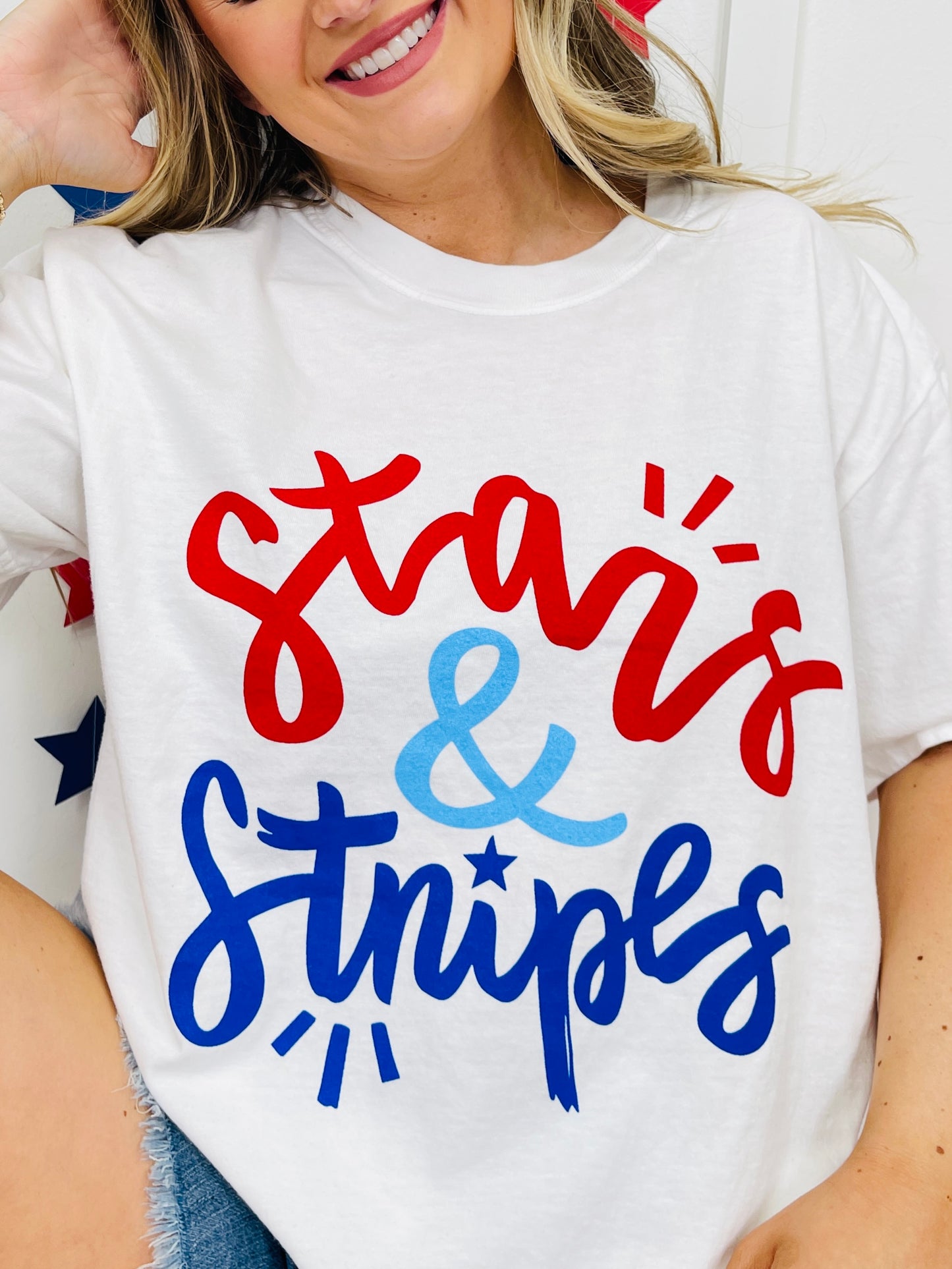 Stars And Stripes Graphic Tee
