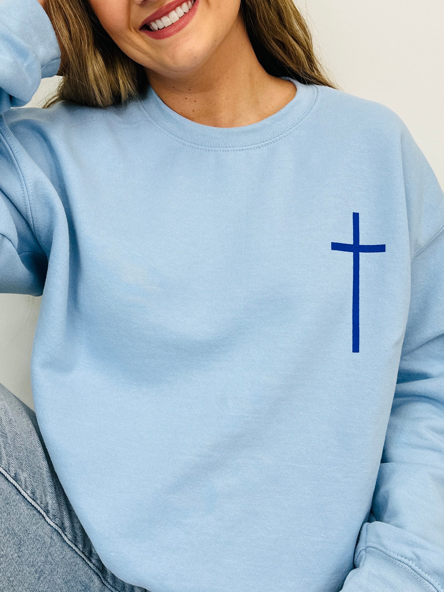 Philippians 4:13 Graphic Crewneck Sweatshirt
