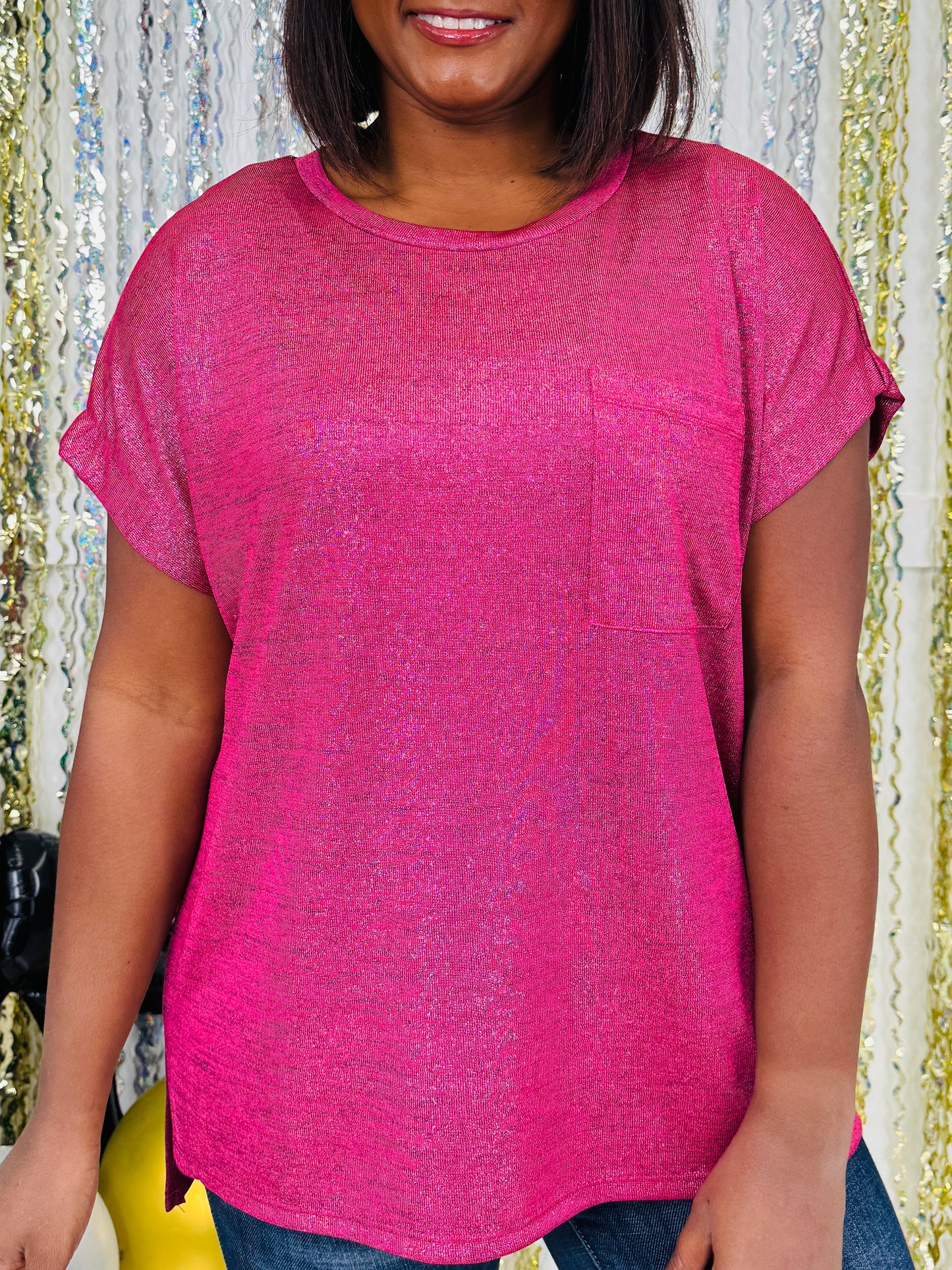 Shimmery Allure Top- Multiple Colors!