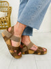 Sleek Step Wedges In Tan