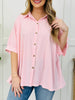 Linear Lounge Top In Dk Pink