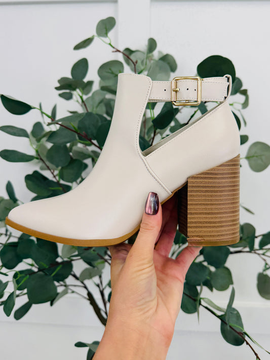 Wherever You Wander Bootie In Ivory