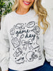 Game Day Touchdown Graphic Crewneck Sweatshirt