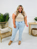 Crush On The Cuff Tummy Control Mom Jeans
