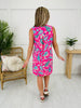 Palms And Plans Dress in Cherry Grove Beach Print