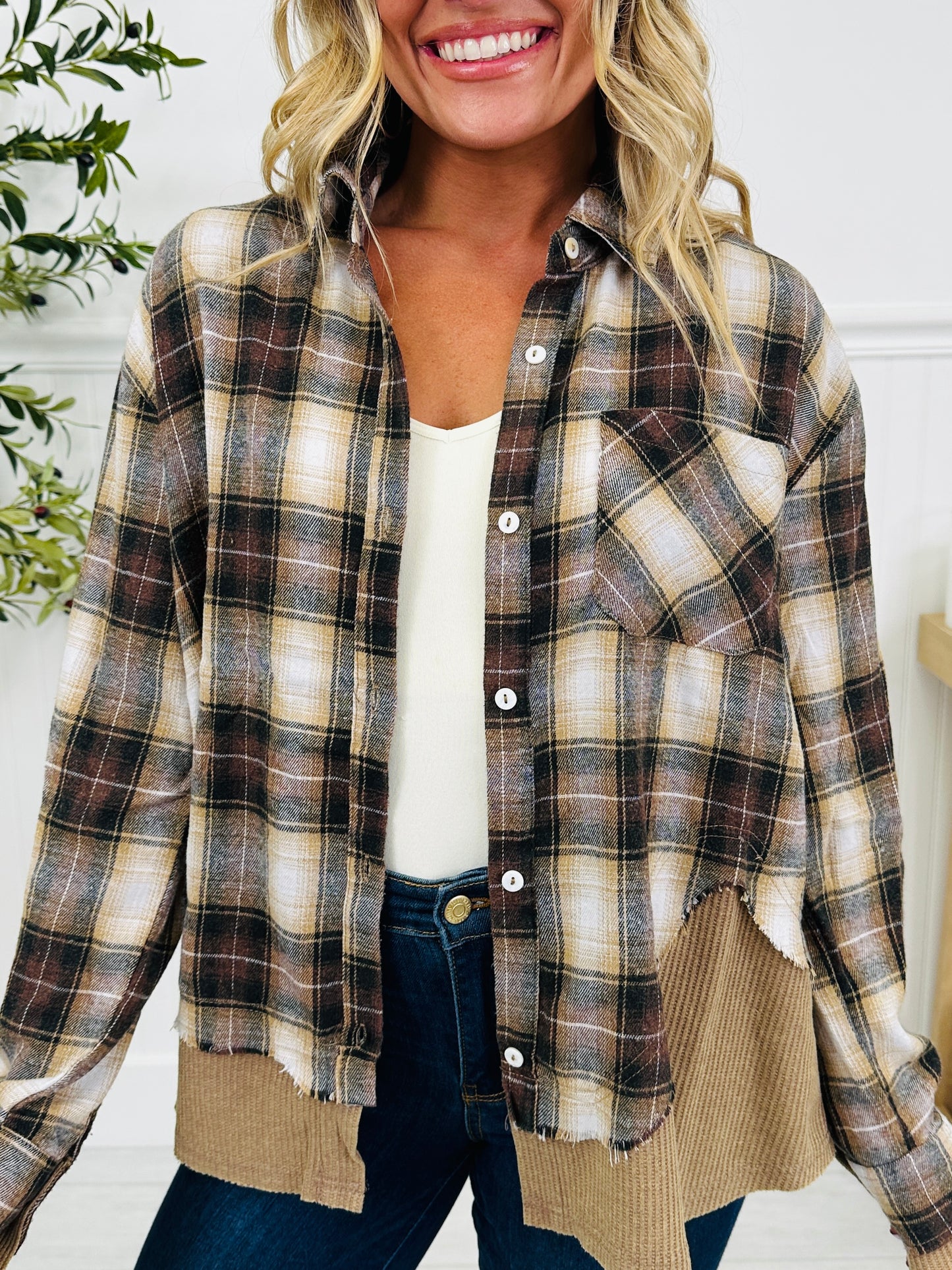 Driftwood Trails Flannel In Brown