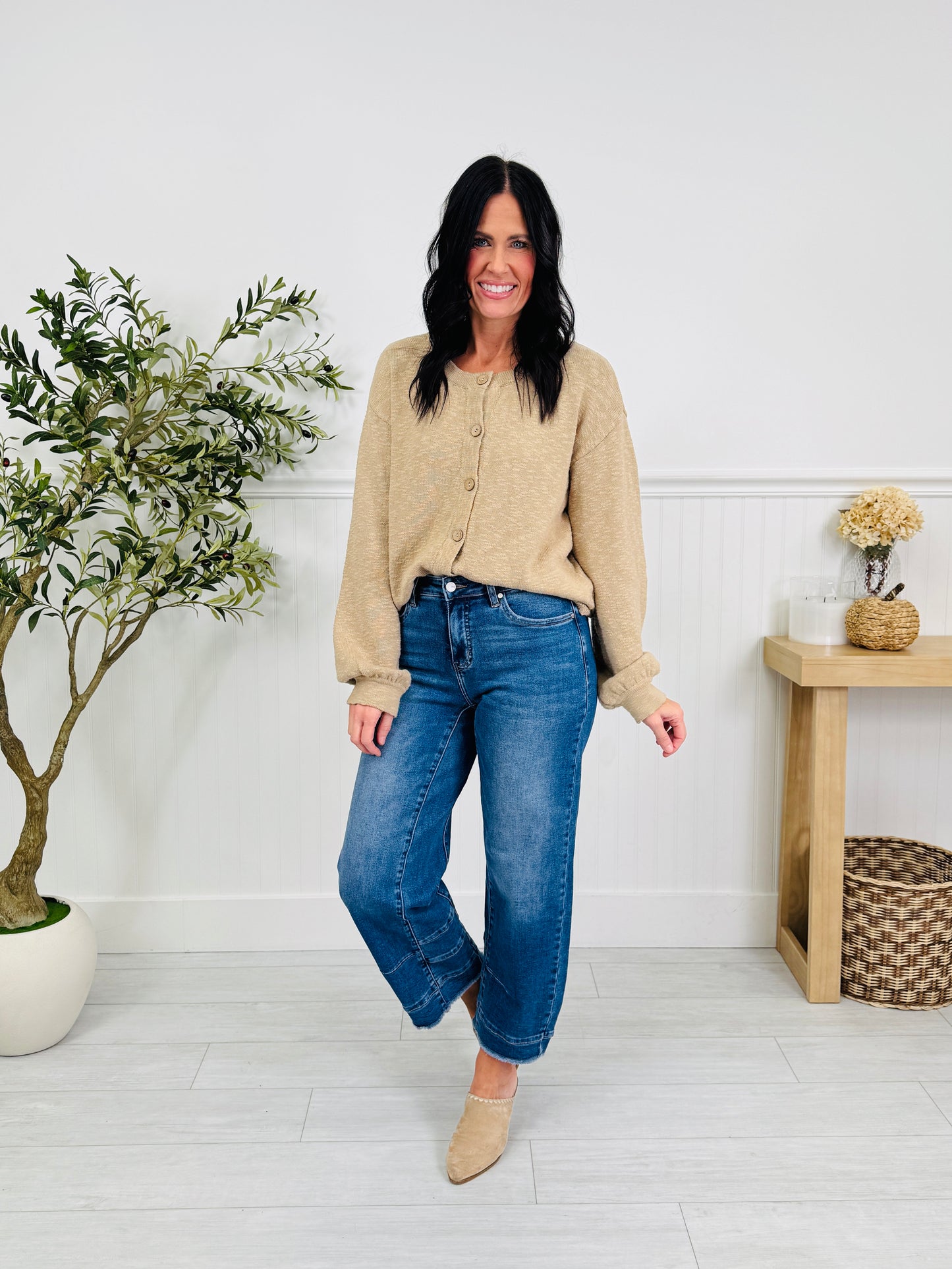 Be Basic Barrel Jeans with Tummy Control