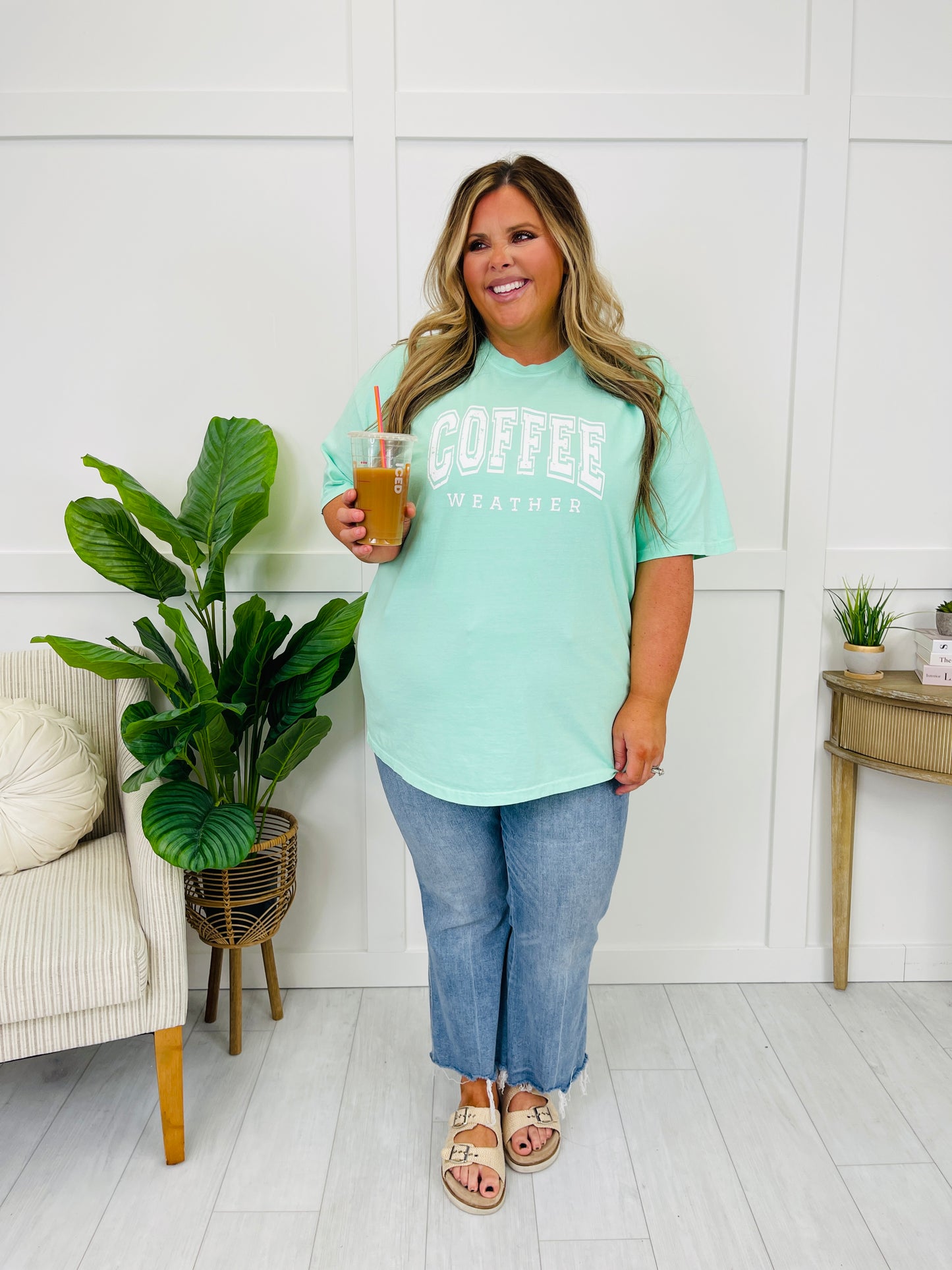 Coffee Weather Graphic Tee in Multiple Colors