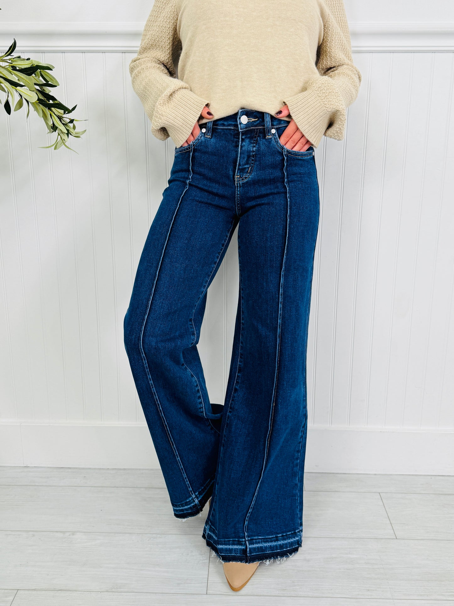 Seam To Impress Tummy Control Retro Wide Leg Jeans