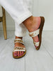 Golden Links Sandals In Ivory