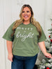 Merry + Bright Graphic Tee-Multiple Colors!