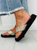 Midnight Mirage Flip Flops In Gold