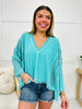Lace And Love Top In Peacock Blue