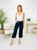 Judy Blue Braid and Boujee Cropped Wide Leg Jeans