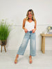 Judy Blue Just in Time Wide Leg Cropped Jeans
