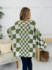 The Final Checkpoint Cardigan in Olive Combo