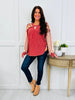 Wildwood Patchwork Top In Burgundy