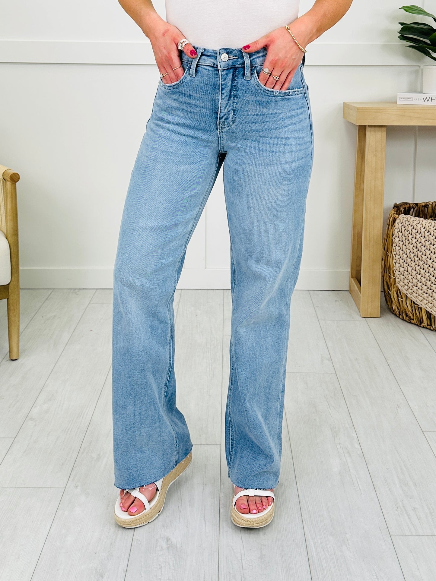 Wear Everywhere Wide Leg Tummy Control MOCO Exclusive Jeans