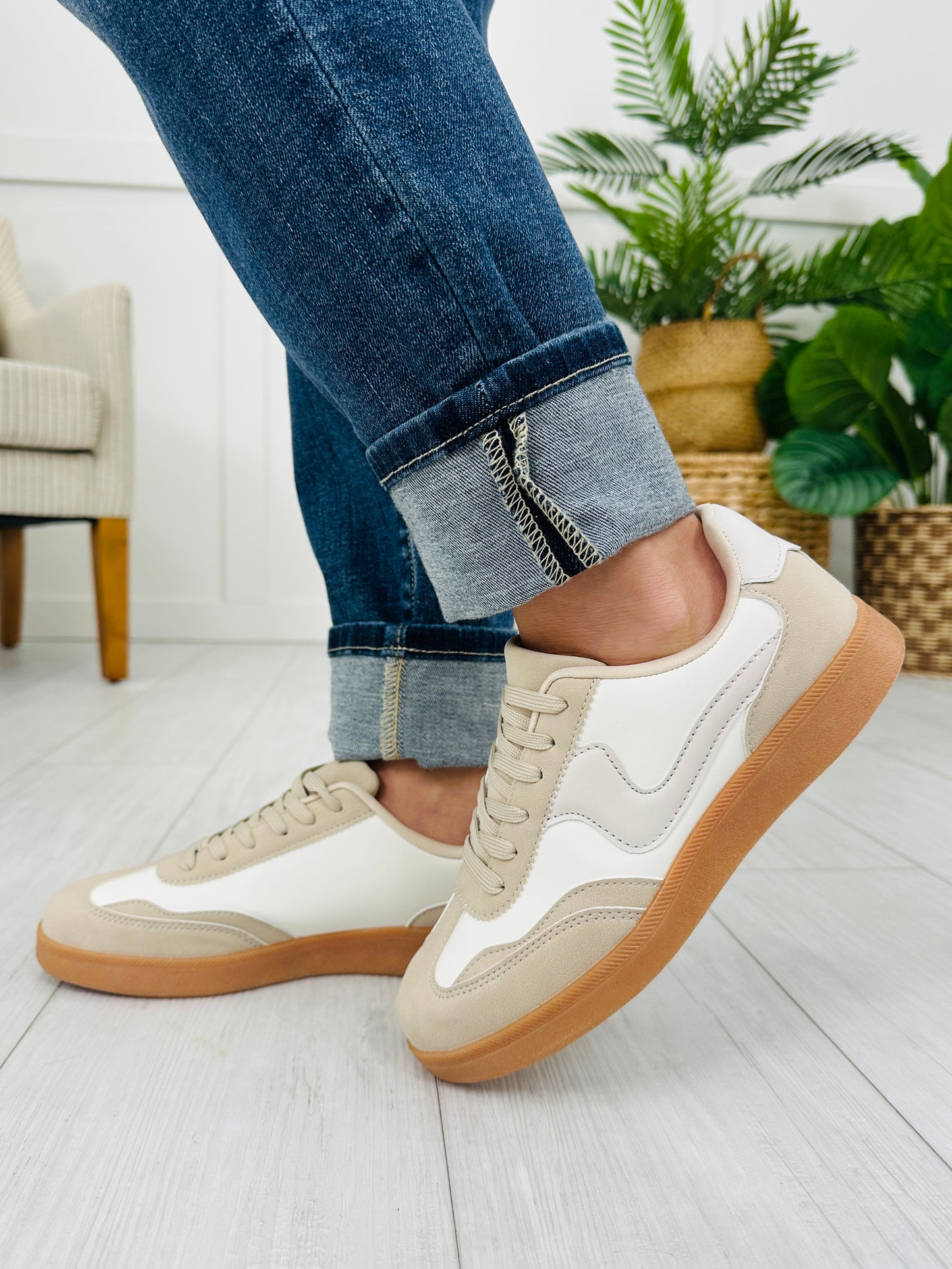 Off The Sidelines Sneakers in Ivory Multi