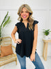 Ruffle Effect Top- Multiple Colors!