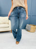 Judy Blue Stop and Stare Tummy Control Flare Jeans in Reg/Curvy