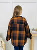 Meet Me At The Bonfire Flannel in Camel/Black